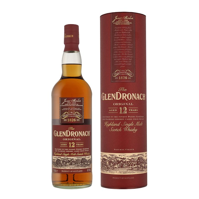 Foto van The glendronach 12 years 70cl whisky