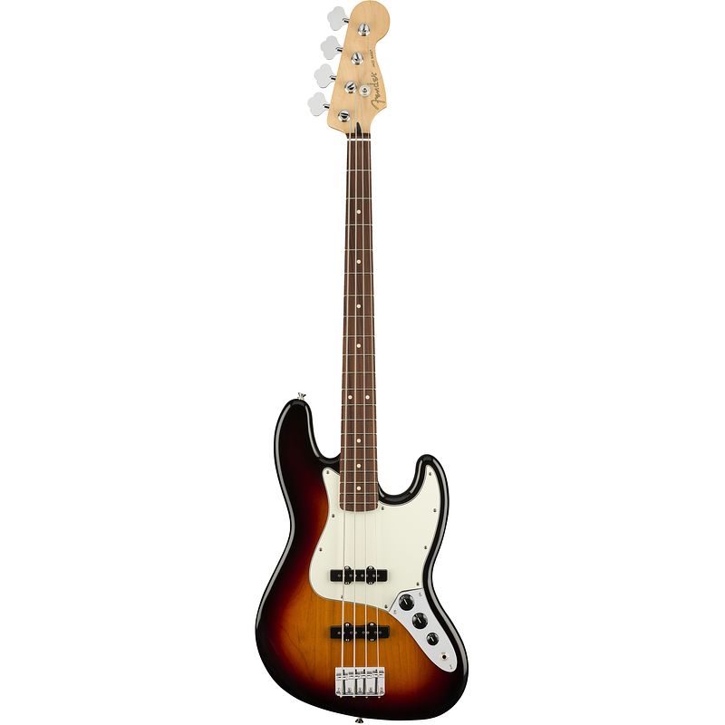 Foto van Fender player jazz bass 3-color sunburst pf