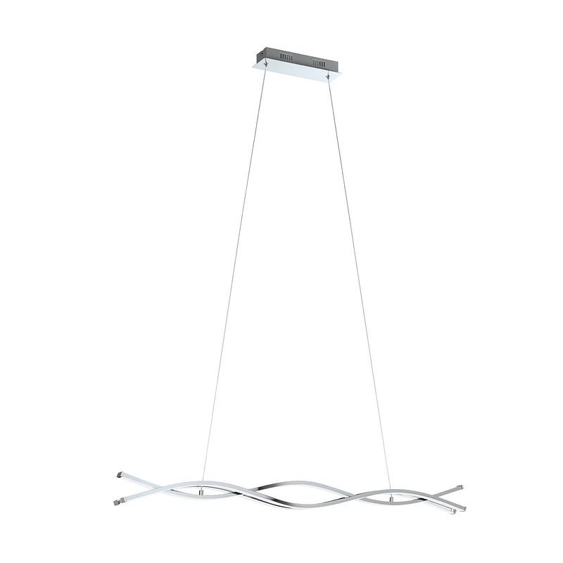 Foto van Eglo lasana 2 hanglamp - led - 100 cm - grijs/wit