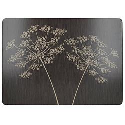 Foto van Creative tops placemats silhouette 40 x 29 cm kurk bruin 4 stuks