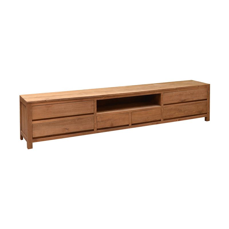 Foto van Livingfurn - tv meubel inal 34 - 280 cm - teakhout