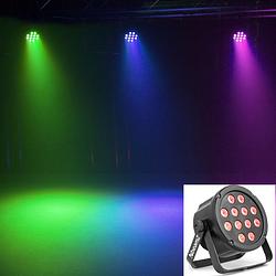 Foto van Beamz slimpar 35 12x 3w rgb led par