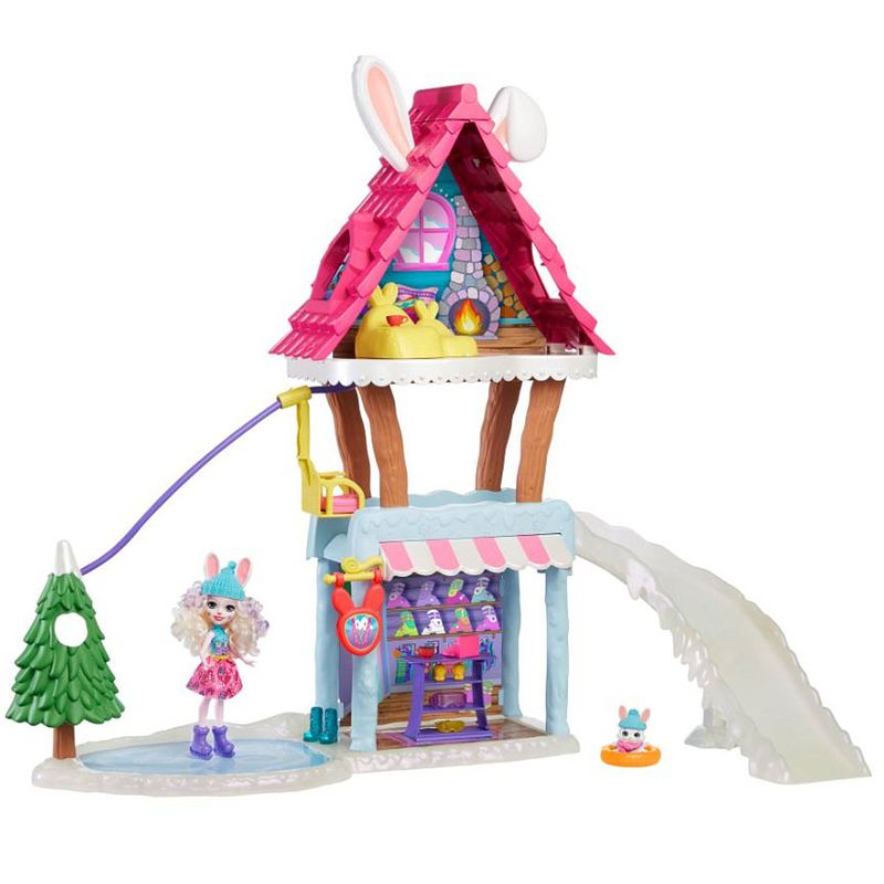 Foto van Mattel speelset enchantimals ski chalet meisjes 66 cm