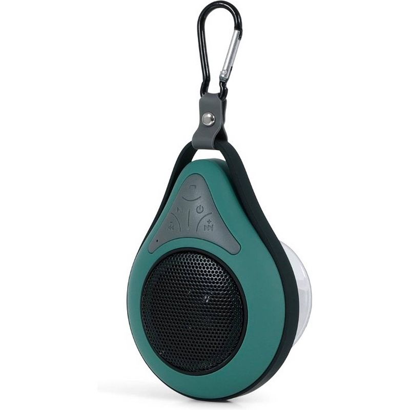 Foto van Brainz druppel speaker - waterdichte bluetooth speaker - groen