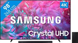 Foto van Samsung crystal uhd 98du9070 (2024) + soundbar