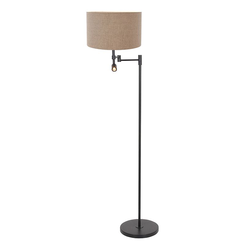 Foto van Steinhauer stang vloerlamp - ø 30 cm - e27 (grote fitting) - grijs en zwart