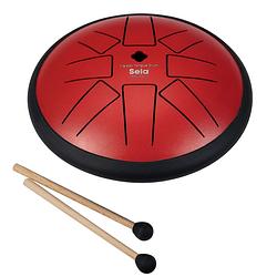 Foto van Sela se 362 melody tongue drum f minor 6 inch red