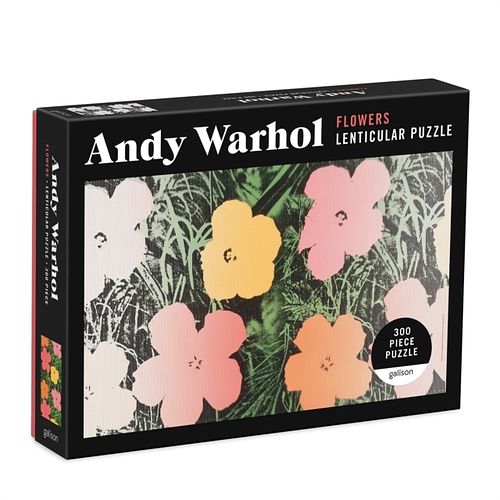 Foto van Andy warhol flowers 300 piece lenticular puzzle - puzzel;puzzel (9780735366909)