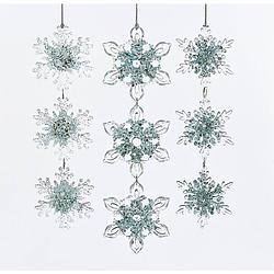 Foto van Kurt s. adler - acrylc ice blue snowflake ornament 8,2 inch