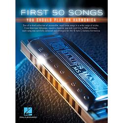 Foto van Hal leonard first 50 songs you should play on harmonica songboek voor mondharmonica