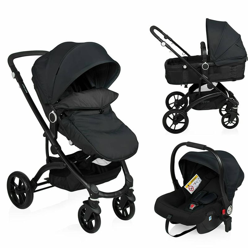 Foto van Little world 3-in-1 kinderwagen city walker zwart lwst003-bk