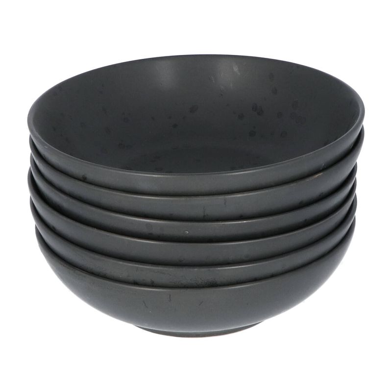 Foto van Bitz® 11201 set 6 stuks pastaborden/diepe borden ø 20 cm - zwart