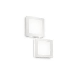 Foto van Moderne witte wandlamp - ideal lux union - 2 lichtpunten - gx53 fitting - metaal