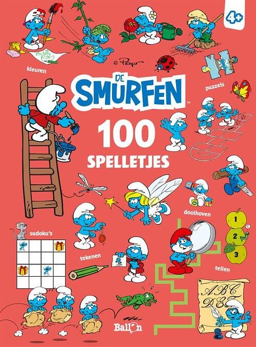 Foto van De smurfen 100 spelletjes - paperback (9789403216713)