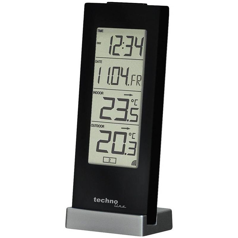 Foto van Techno line ws 9767 draadloze thermometer zwart