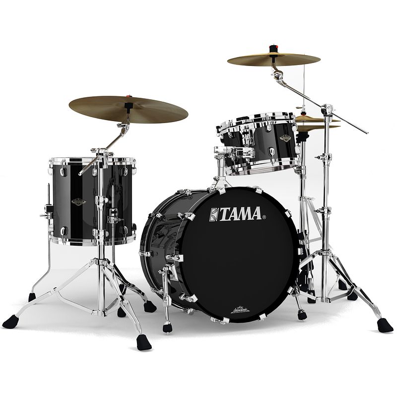 Foto van Tama wbs30rs-pbk starclassic w/b piano black 3-delige shellset