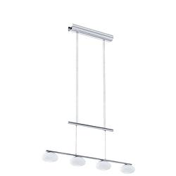 Foto van Eglo aleandro 1 hanglamp - led - 80 cm - chroom