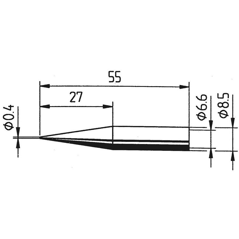 Foto van Ersa 842 ud soldeerpunt potloodvorm, verlengd grootte soldeerpunt 0.4 mm inhoud: 1 stuk(s)