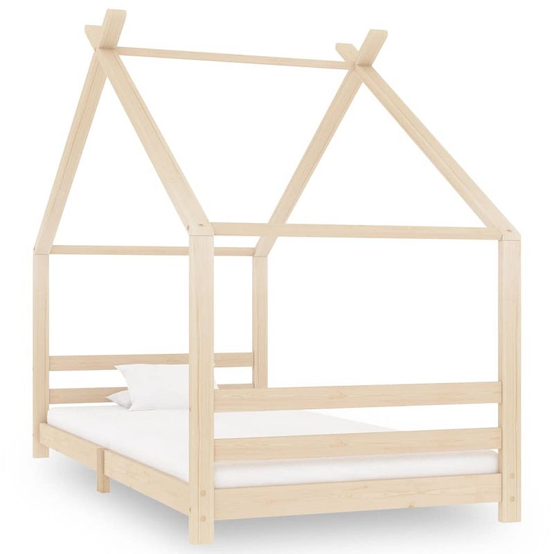 Foto van Vidaxl kinderbedframe massief grenenhout 90x200 cm