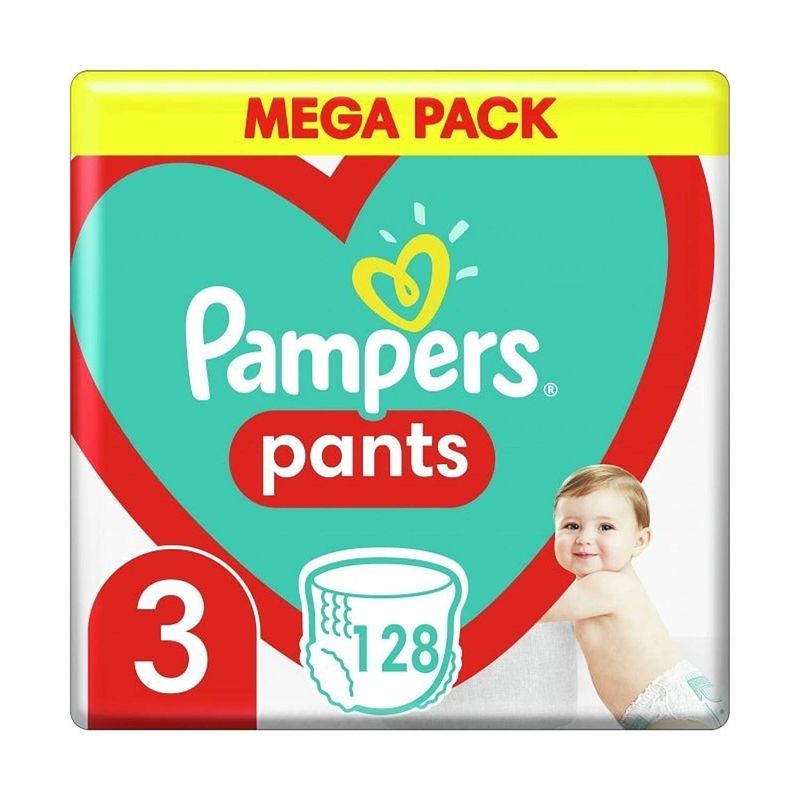 Foto van Pampers - baby dry pants - maat 3 - mega pack - 128 luierbroekjes