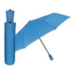 Foto van Perletti mini-paraplu automatisch 100 cm microvezel lichtblauw