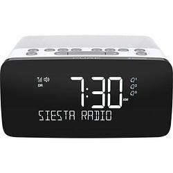 Foto van Pure siesta charge wekkerradio dab+, vhf (fm) bluetooth, usb accu laadfunctie wit