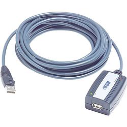 Foto van Aten usb-kabel usb 2.0 usb-a stekker, usb-a bus 5.00 m zwart ue250-at