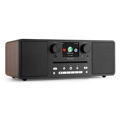 Foto van Audizio naples internet, fm en dab radio met bluetooth + cd en mp3 speler - 60w - bruin