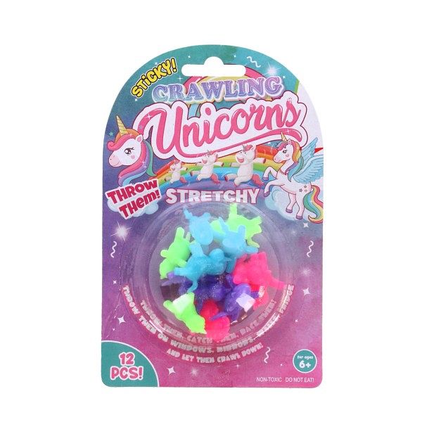 Foto van Unicorn kruipende sticky raamlopers 12 stuks