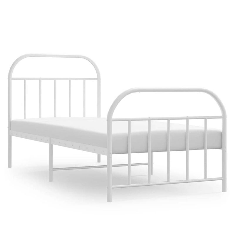 Foto van The living store bedframe classic s - metalen constructie - metalen latten en poten - extra opbergruimte - functioneel