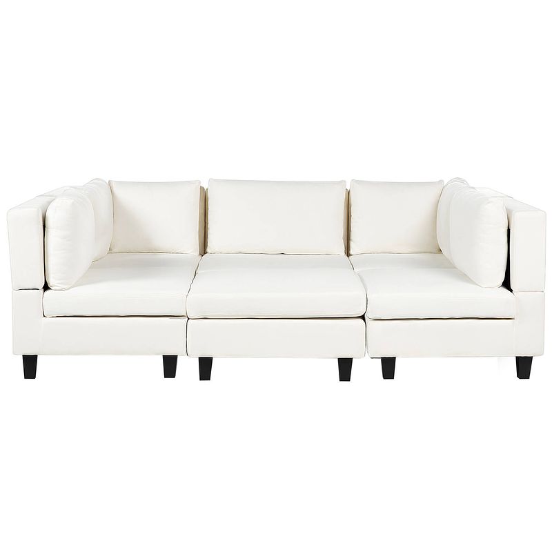 Foto van Beliani unstad - modulaire sofa-wit-polyester