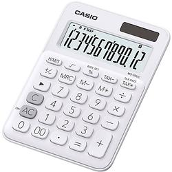 Foto van Casio ms-20uc-pk bureaurekenmachine werkt op zonne-energie, werkt op batterijen roze aantal displayposities: 12