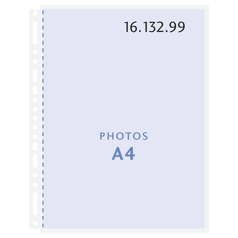 Foto van Henzo insteekhoezen - 10 stuks insteekhoes voor 20 foto's - formaat a4 - transparant