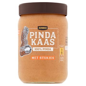 Foto van Jumbo pindakaas met stukjes 100% pinda 600g