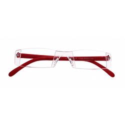 Foto van Lifetime-vision leesbril zonder frame unisex rood sterkte +1.00