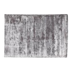 Foto van Ptmd flavia grey viscose handwoven carpet s