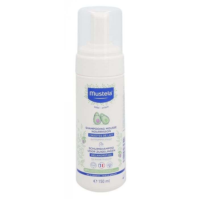 Foto van Mustela schuimshampoo voor zuigelingen