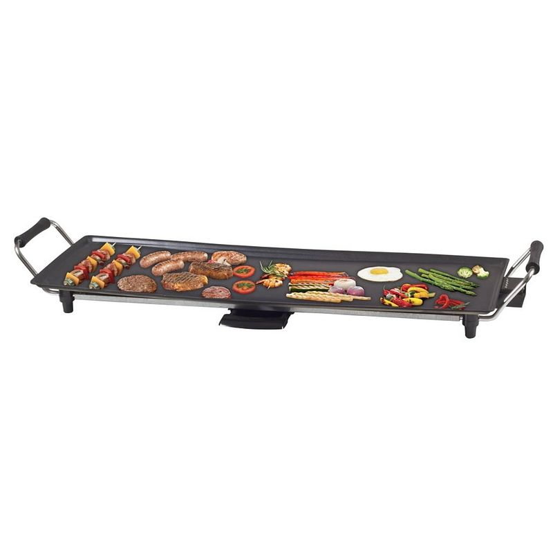 Foto van Beper 90.386 - elektrische teppanyaki grill xl - anti-aanbaklaag - zwart