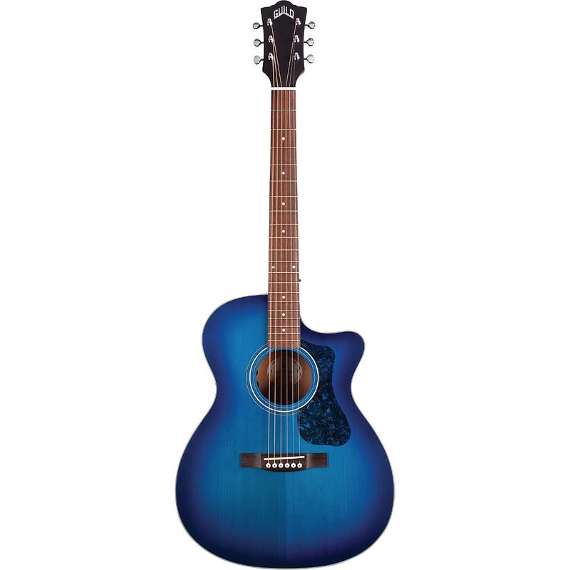 Foto van Guild westerly collection om-240ce dark blue burst elektrisch-akoestische westerngitaar