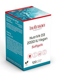 Foto van Nutrisan nutrivit d3 2000iu vegan softgels