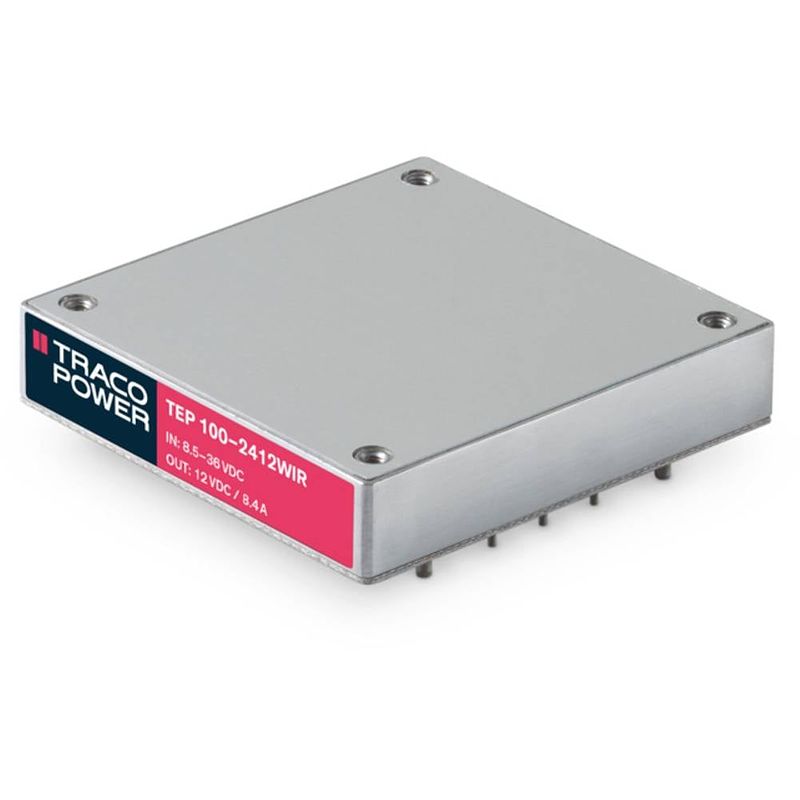 Foto van Tracopower tep 100-7216wir dc/dc-converter, print 110 v/dc 28 v/dc 3.6 a 100 w aantal uitgangen: 1 x inhoud 1 stuk(s)