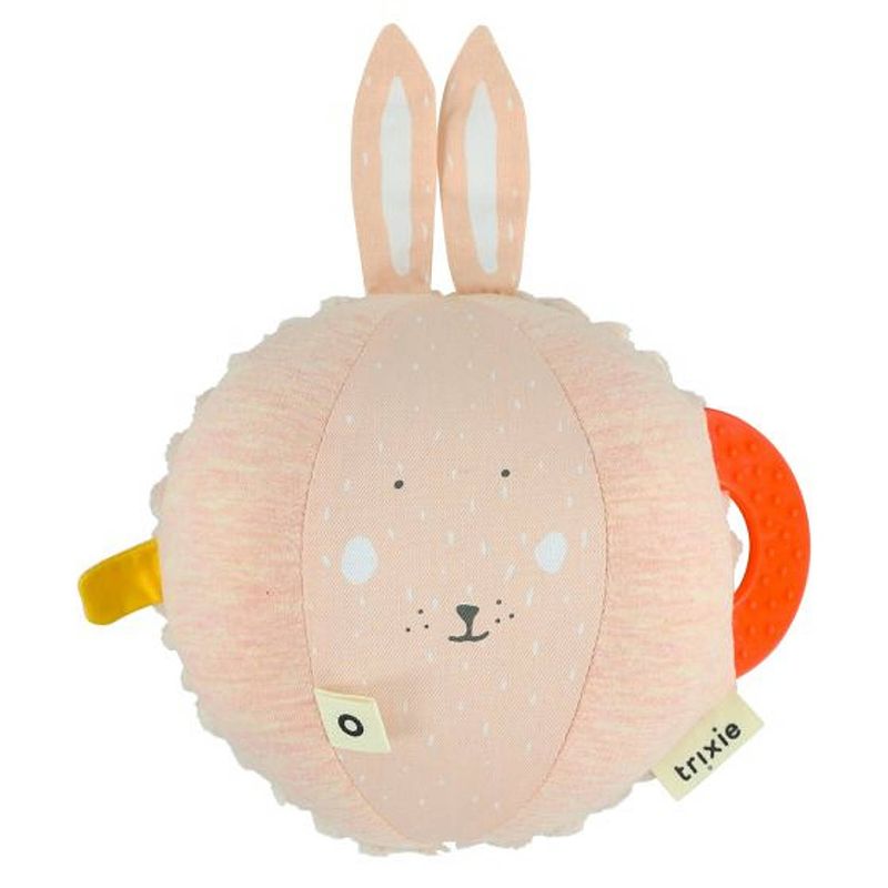 Foto van Trixie speelbal mrs. rabbit junior 18 cm katoen/polyester roze