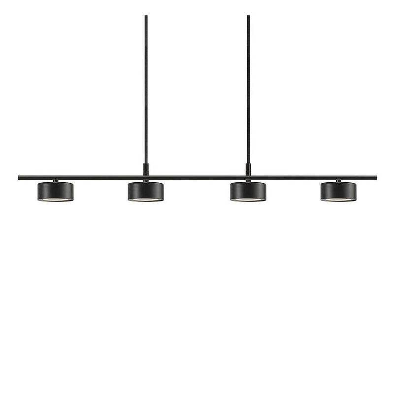 Foto van Nordlux hanglamp clyde 4 lichts l 115 cm 3 step dim zwart