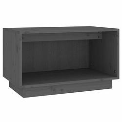 Foto van Vidaxl tv-meubel 60x35x35 cm massief grenenhout grijs