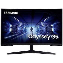 Foto van Samsung odyssey g5 c32g54tqbu led-monitor 81.3 cm (32 inch) energielabel f (a - g) 2560 x 1440 pixel wqhd 1 ms displayport, hdmi, hoofdtelefoon (3.5 mm