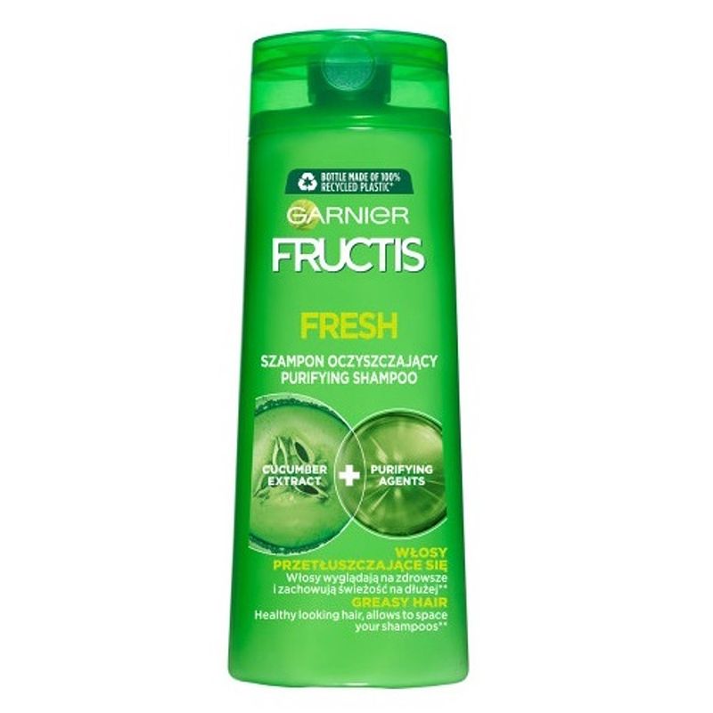 Foto van Fructis fresh reinigende shampoo voor vet haar 400ml