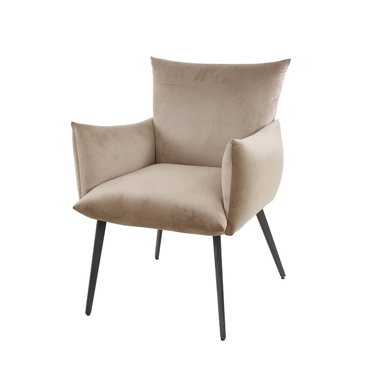 Foto van Anli style eetkamerfauteuil lobby champagne velours