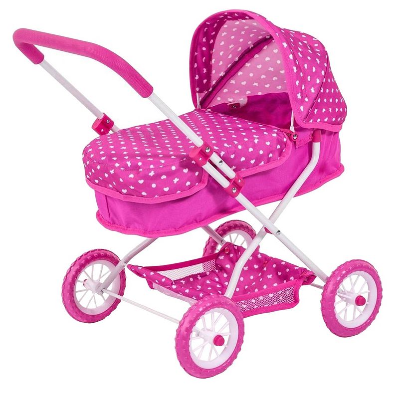 Foto van Bayer poppenwagen smarty roze 58 cm