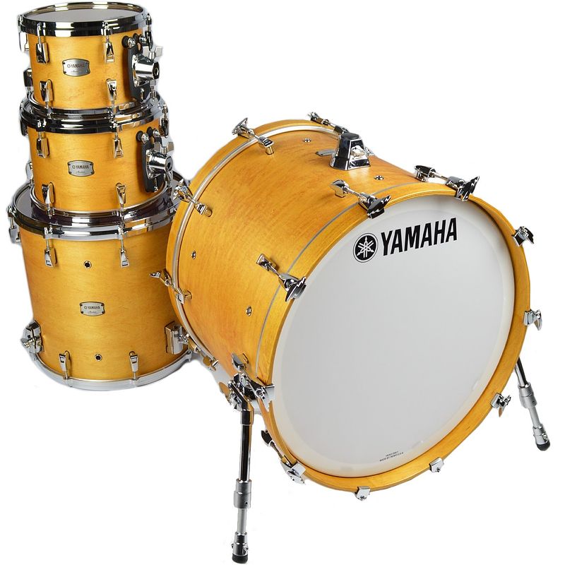 Foto van Yamaha absolute hybrid maple rock vintage natural 4-delige shellset