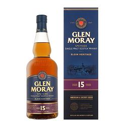 Foto van Glen moray 15 years 70cl whisky + giftbox